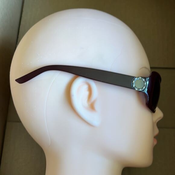 Foster Grant MaxBlock Rectangular Sunglasses Burgundy - Picture 4 of 8